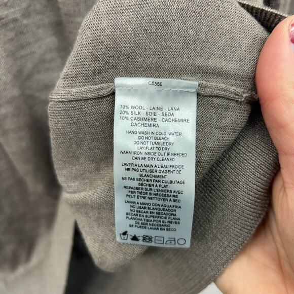 NEW $278 Jack Victor Taupe Brown Collared Long Sleeve Polo Sweater Mens XL - Picture 9 of 9